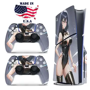 PS5 Midnight Temptress Anime Girl Console & Controller Vinyl Skin Wrap Set