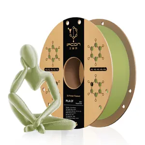 iPCON PLA CF 250g Trial Size 3D Printing Filament, 1.75mm Random Color Carbon Fiber Reinforced PLA Filament, High Stiffness & Layer Strength PLA-CF 3D Printer Filament With Advanced Matte Texture For Beginners & Pros, Ultra-High Speed Printing for Testing