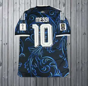 2526 Away blue white Messi #10 Classic and cool Jersey