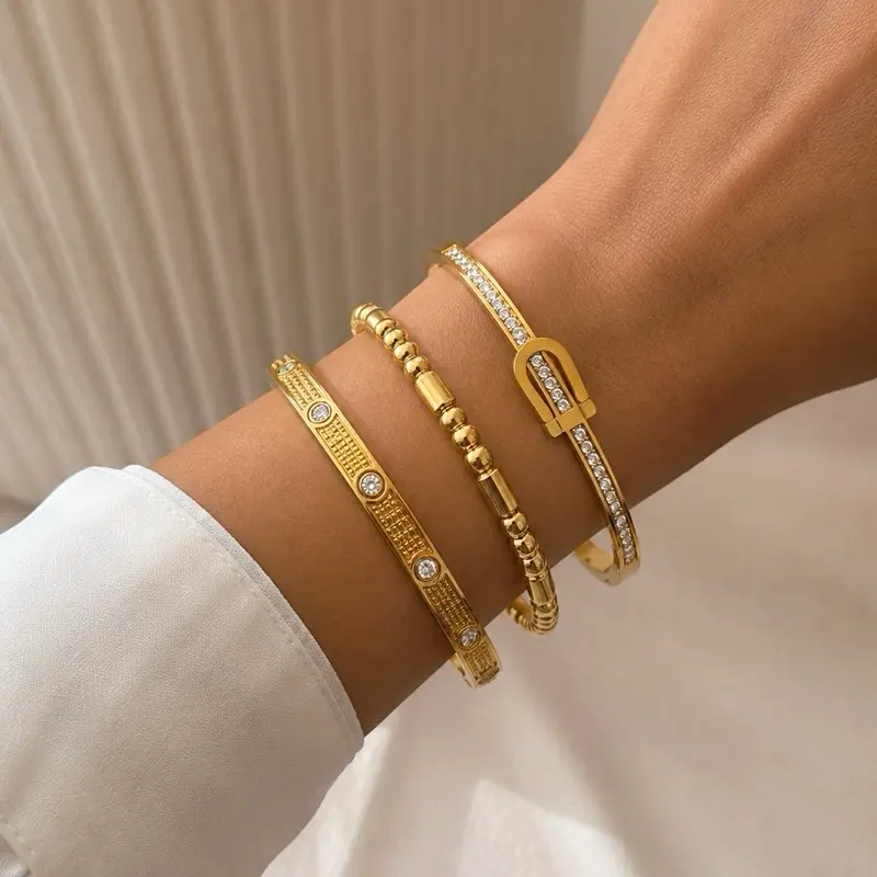 Elegant 3-Piece Bracelet Set