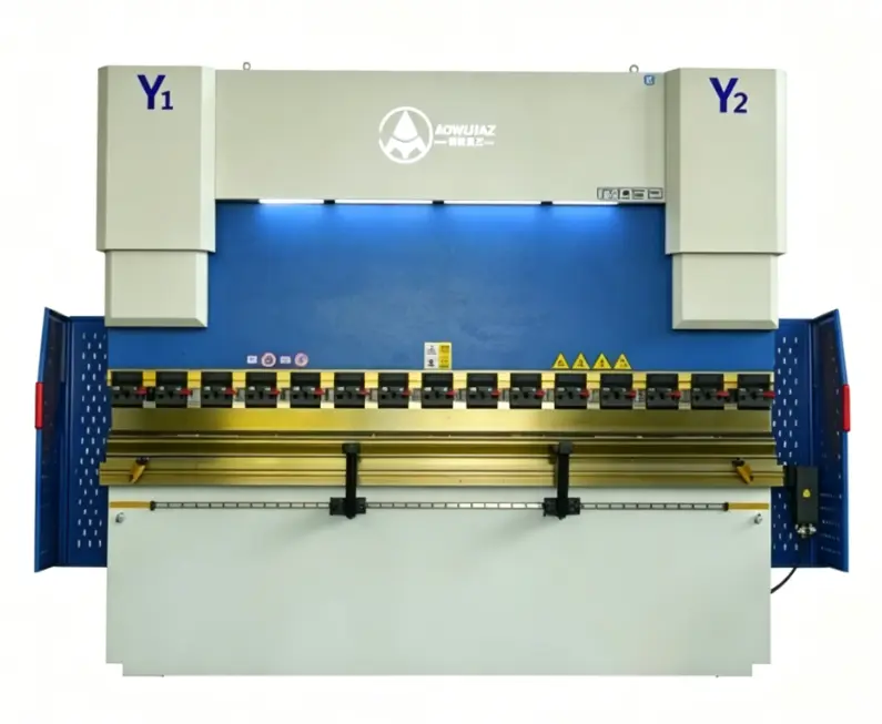 Industrial CNC Automatic Hydraulic Press Brake - 68T/170T, 3200mm Metal Sheet Processing Equipment with Bending Dies, Die Design & Change Capability for Aluminium, Carbon Steel, Automotive Manufacturing, Kitchen Appliance Manufacturing, Lamp Posts, Design
