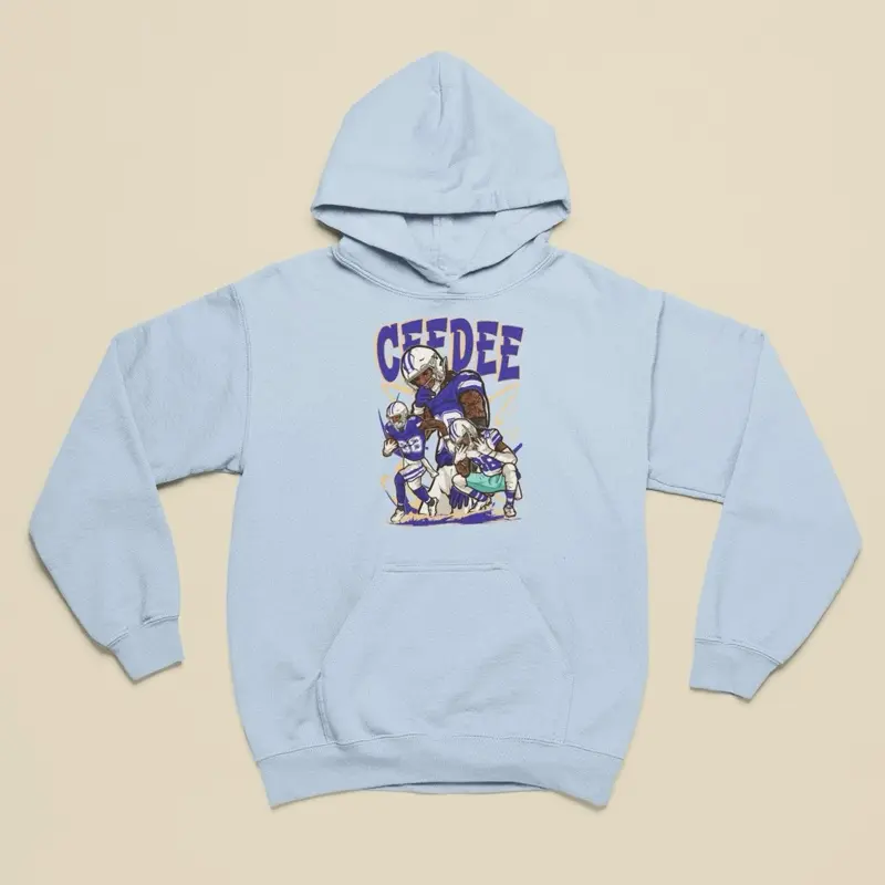 CeeDee Lamb Cartoon Style Dallas Football Hoodie - Adult Sizes