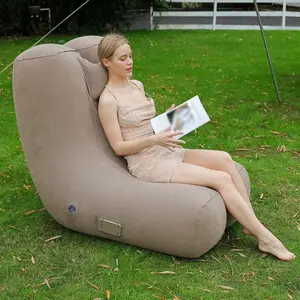 1pc Inflatable Sofa Rocker Chair, Foldable Design Portable Inflatable Sofa, Outdoor Camping Inflatable Sofa for Sitting and Lying Down