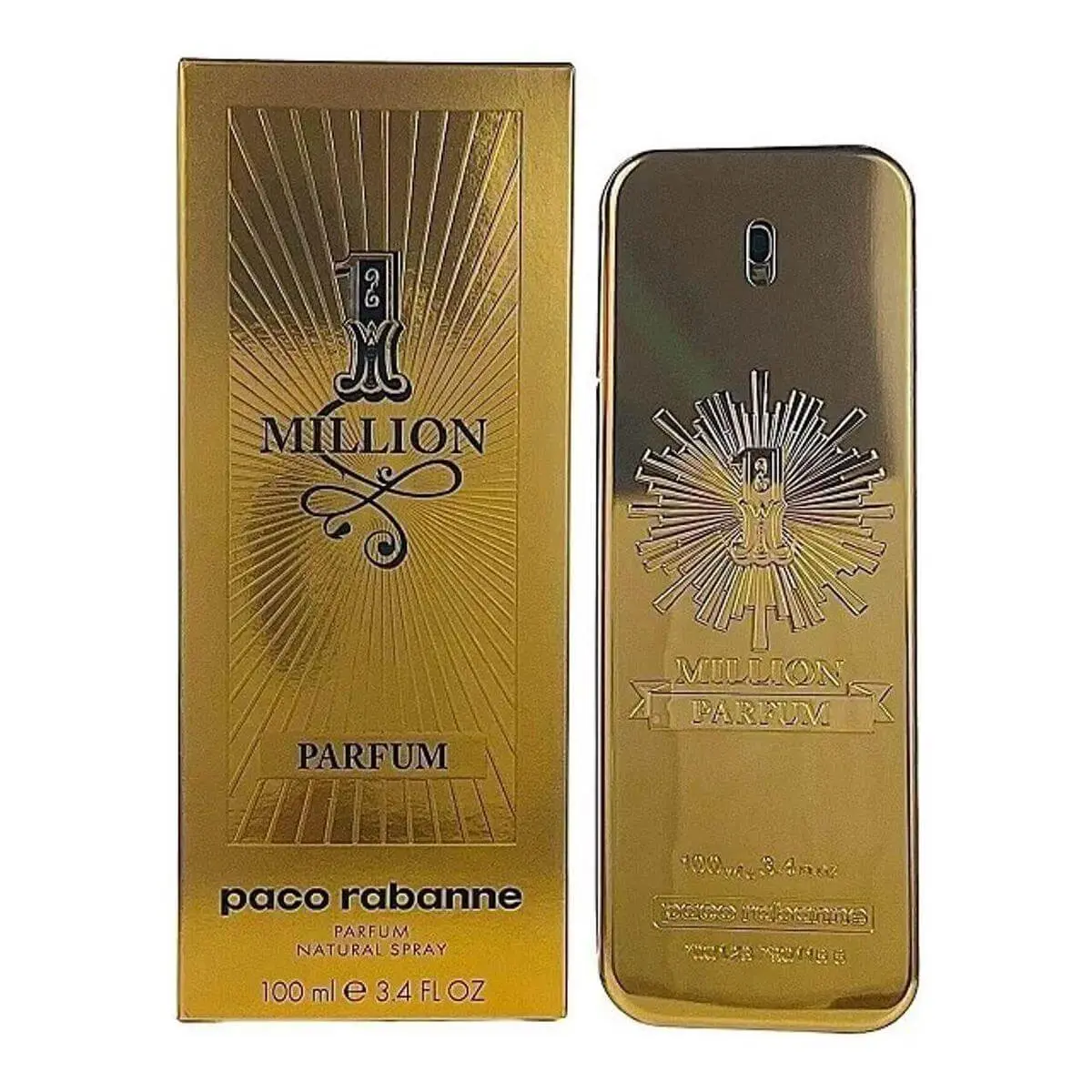 1 Million Parfum by Paco Rabanne cologne men 3.3 / 3.4 oz New in Box 1 Million Parfum by Paco Rabanne cologne men 3.3 / 3.4 oz New in Box