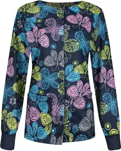 Women's Printed Scrub Jackets