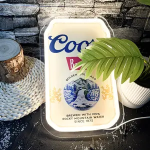 Beer Can Light Neon Signs for Wall Decor Neon Lights for Bedroom Led Signs Suitable for Man Cave Bar Pub Restaurant Christmas Birthday Party Gift Led Art Wall Decorative Bar Sign
