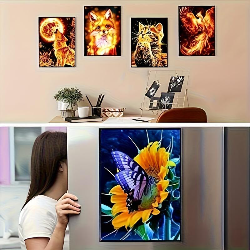 10-Pack Art Magnetic Photo Frames, Wooden Frame, Retro Ins Style, Wall Photo Decoration Set for Living Room & Bedroom