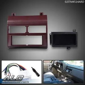 Fit For 88-94 Chevy GMC Trucks Car Stereo Radio Dash Kit Antenna Harness Red