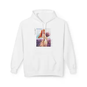 "Lavender" Original Artwork by Taylor Horwath - Unisex Midweight Softstyle Fleece Hoodie