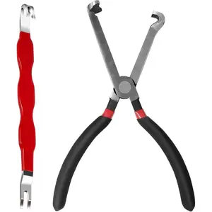 THE WELL KEPT Electrical Disconnect Pliers Set – 8in Automotive Connector Separator Tools for Push Tab Plugs, 37960 & 13120 (2-Piece Set)