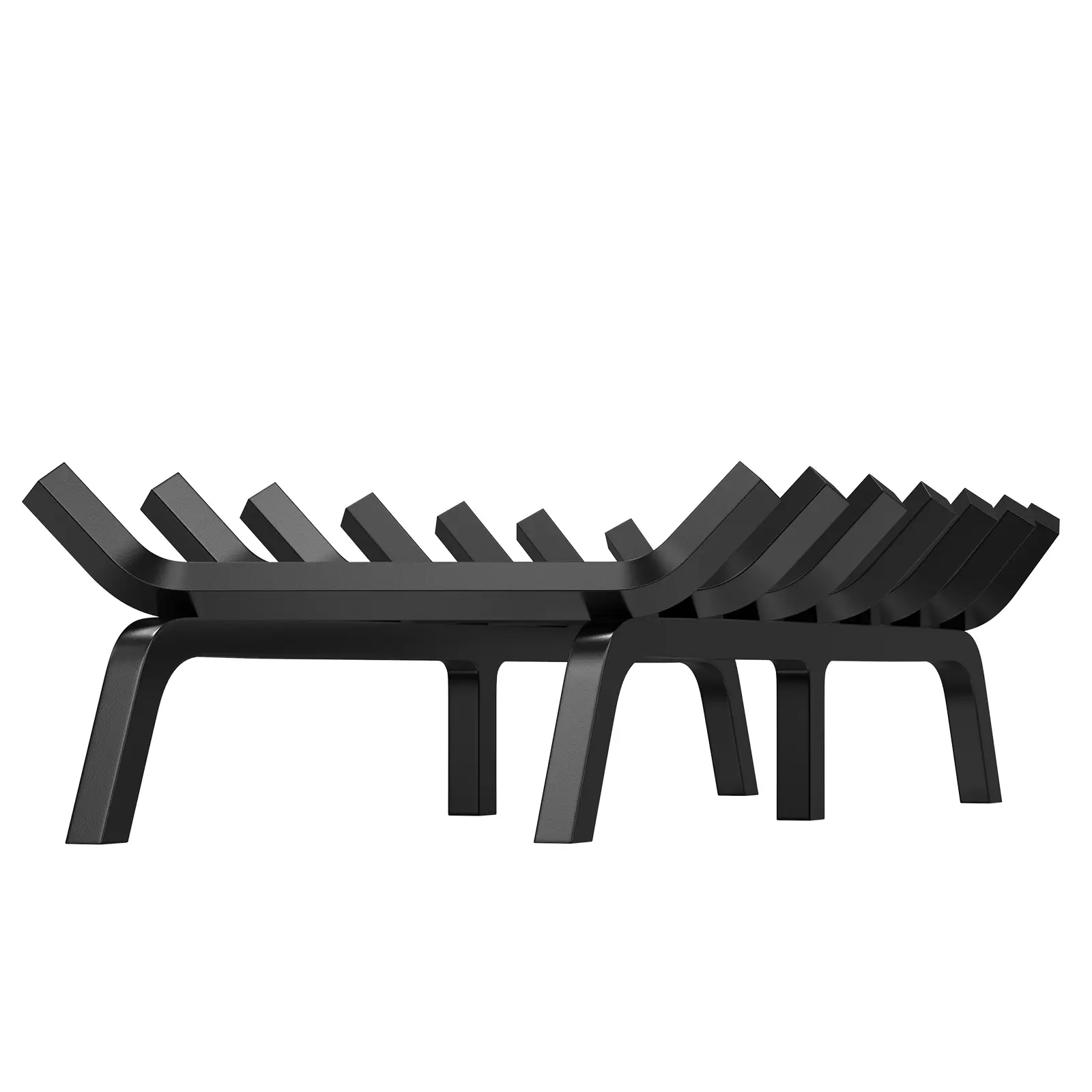 Spring new arrivals Fireplace Log Grate, 30 inch Heavy Duty Fireplace Grate with 6 Support Legs, 3/4’’ Solid Powder-coated Steel Bars, Log Firewood Burning Rack Holder for Indoor and Outdoor Fireplace Organiser Wooden