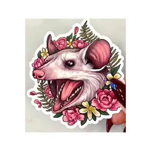 Blossom Possum Sticker