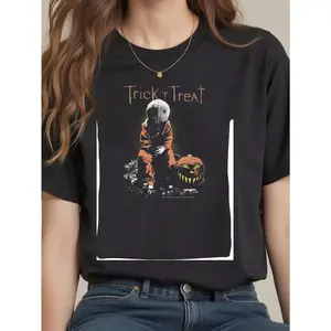 Popfunk Classic Trick 'r Treat Movie Sam T Shirt         Men's T-shirt graphic tees  crop tops  outfits   tops T-Shirt