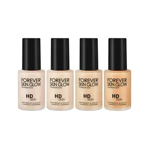 Ditu Forever Skin Glow Longwear Liquid Foundation - Lightweight Silky Texture, Luminous Finish, High Coverage for Radiant Complexion, Long-Lasting & Breathable Formula, 4 Color, 1.23 fl. oz
