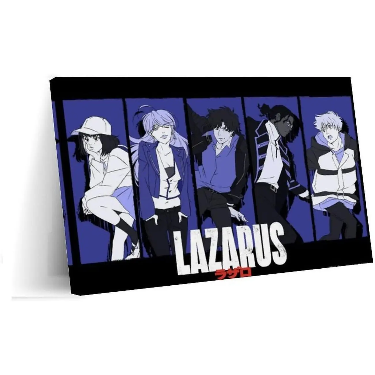 Artistic Japanese Anime Lazarus Cover Art Canvas Print Poster, Home Decor for Living Room, Bedroom