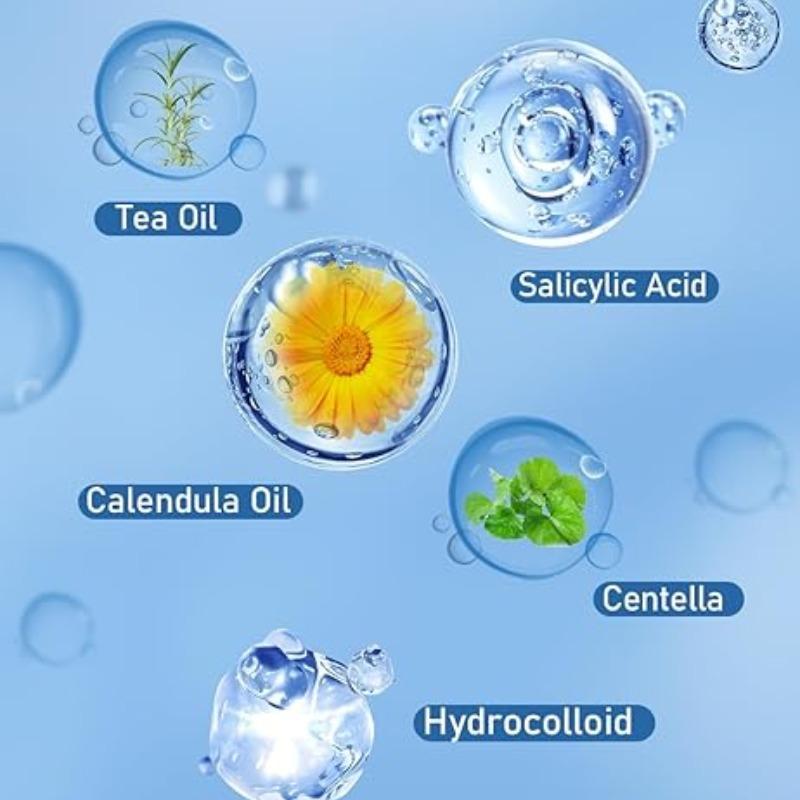 Colorful Star Shaped Acne Patches 180pcs Set Invisible Pimple Patches for Women & Men Skin Care Products Lightweight Comfortable Solution