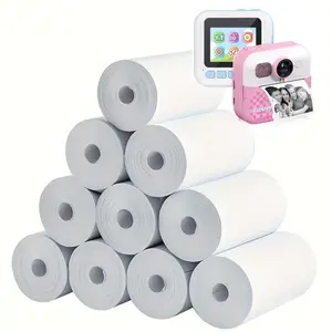 10 Rolls of Premium Instant Camera Printing Paper, Inkjet Printer Paper for High-Quality Photos, 57mm Width, Smooth Finish, Vivid Images