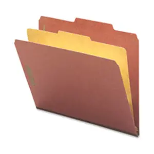 Smead Manufacturing Company  Folders- Letter- 1 Partition- 2in. Expansion- Letter- Red