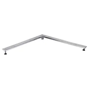 Dawn  Rhone River Series Corner Shower Drain, L Shape, 36 x 36 in.