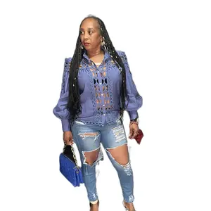 Bluey Blouse Women's Casual Dress for Summer - Womenswear Lady Long Sleeve Top Comfort