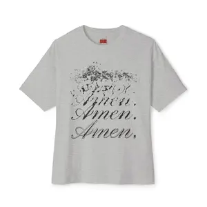 "Amen" - Unisex Oversized Boxy Tee