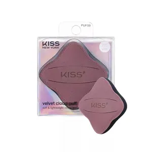 Kiss New York Velvet Cloud Latex Free Wet or Dry Reusable Makeup Sponge Puff For Liquids & Powders