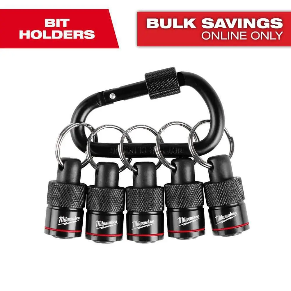 5-Piece Hex Bit Holder with Carabiner 5-Piece Hex Bit Holder with Carabiner