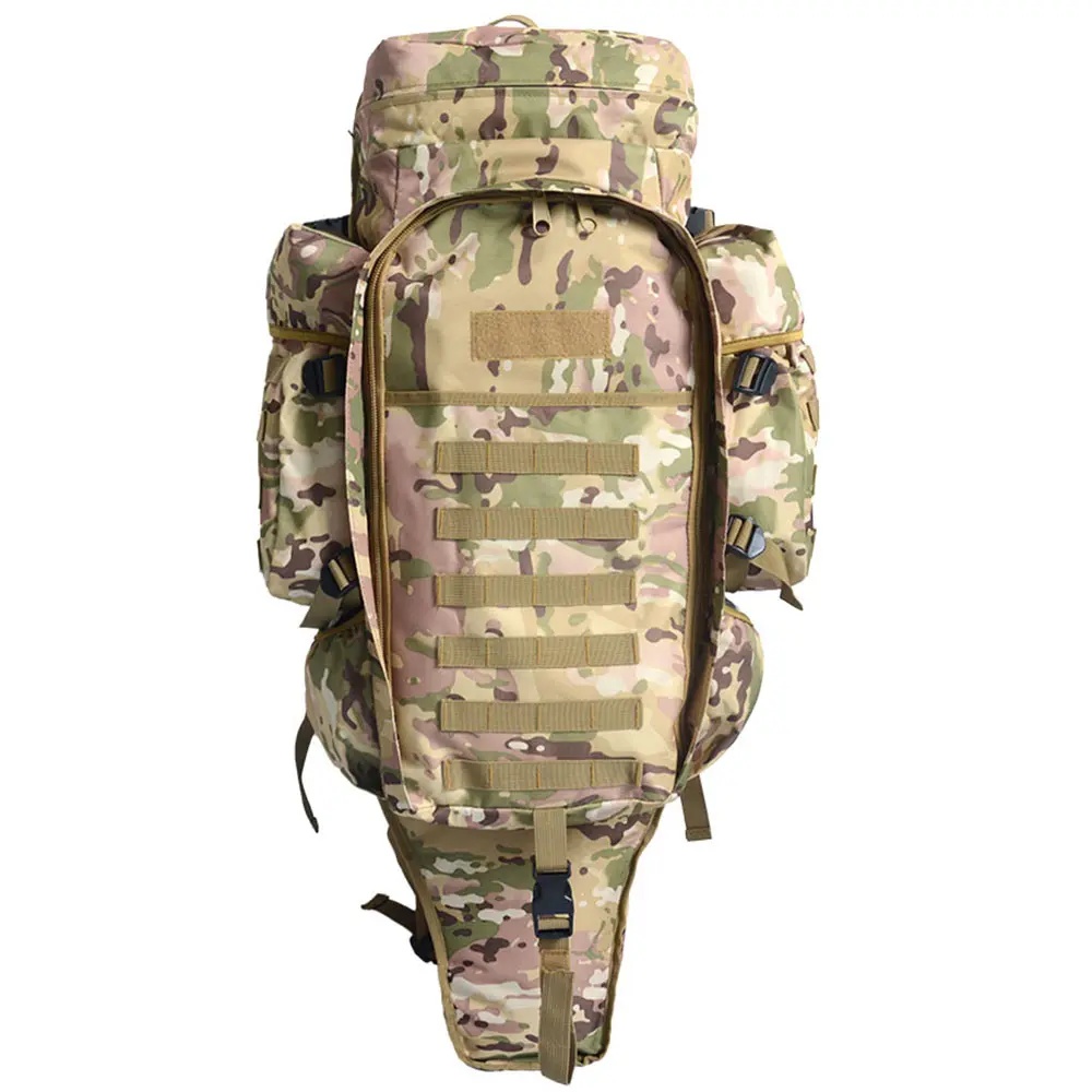 1pc 75-liter Large-Capacity Combination  Outdoor Sports Cycling  Tactical  Hand Wash Only portable travel bag carnivore  fuel black backpack Lightweight Waterproof Travel Backpack mini tactical backpack multifunctional backpack green  back  pack