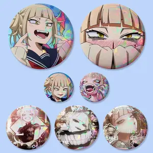 My H-Heroes Toga Himiko Badges Round Exquisite Badge Brooches Creative Pins For Clothes Hat Backpack Gift Accessories