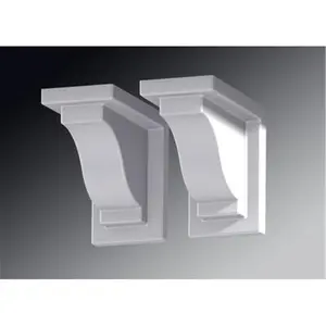 Mayne 4821-W Yorkshire Decorative Brackets 2 Pack - White