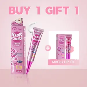 Buy One Get One Magic Blush and Lip Oil, Color Changing Liquid Blush, Waterproof Long Lasting Smooth Rose Gloss, Perfect Makeup Set, Lipgloss, Cosmetic