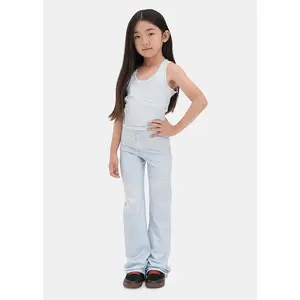 Ice Paisley | Girls Flare Pants
