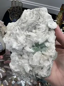 Bladed Calcite Specimen w/ Green Fluorite