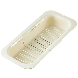 1Pc Large-Capacity Expandable Kitchen Colander, Expandable Filter Basket, High-Quality Draining Basket, Can Be Placed Above The Sink, Used For Washing Vegetables And Fruits In The Kitchen, Draining Cooked Noodles And Dried Vegetables.
