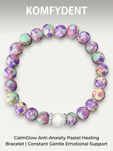 Unisex Anxiety Relief Crystal Energy Healing Bracelet, Daily Wear & Gift, Tiktok Trending Stress Reduction Jewelry