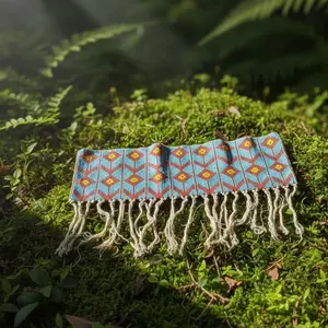 Africa Beaded Ceremonial Skirt from Cameroon - Vintage Design, 21 Inches x 12.5 Inches, Unique Beadwork, Perfect for Special Occasions, Womenswear - Comfort, Bottom miniskirt