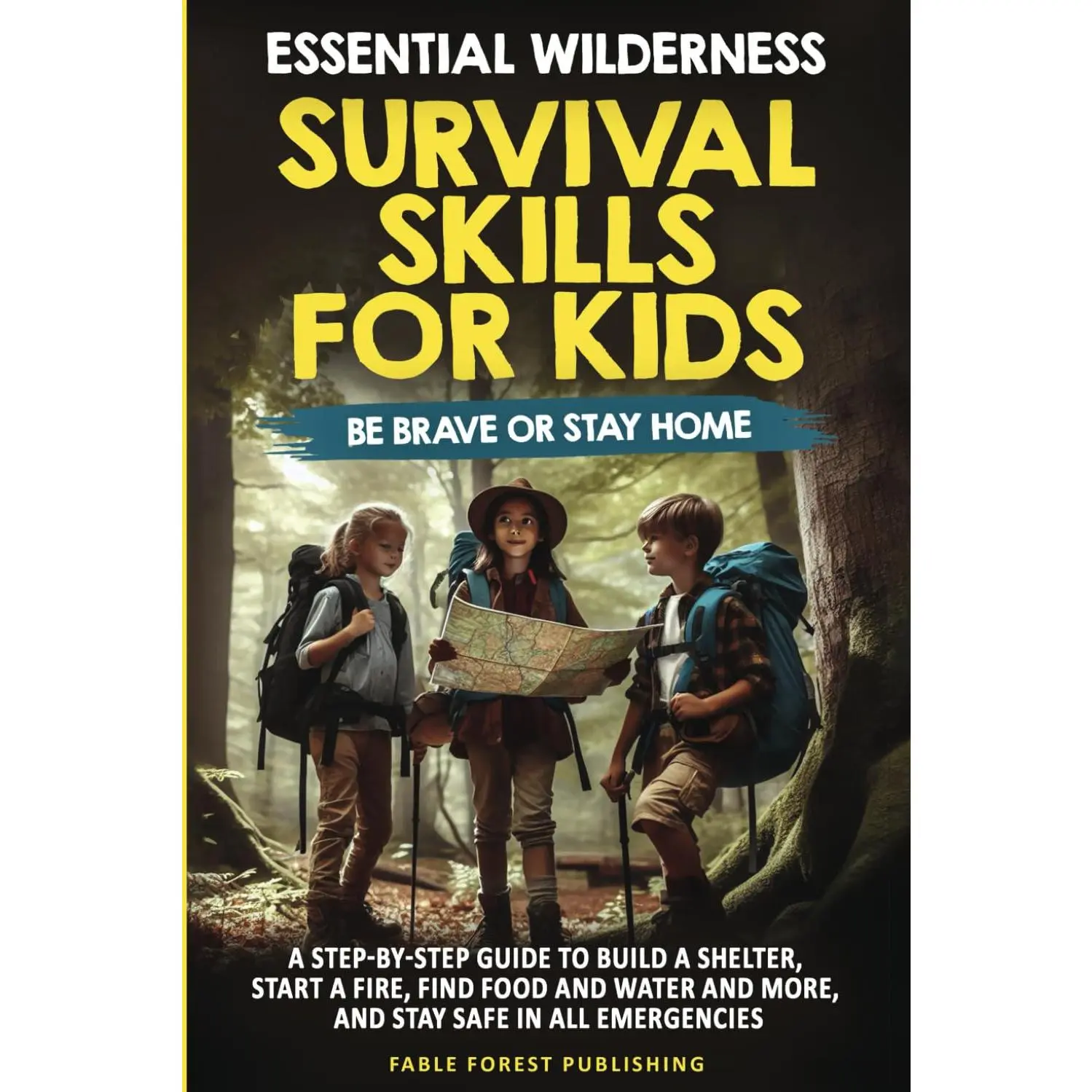 Essential Wilderness Survival Skills for Kids: Be Brave or Stay Home: A step-by-step guide to build a shelter, start a fire, find food