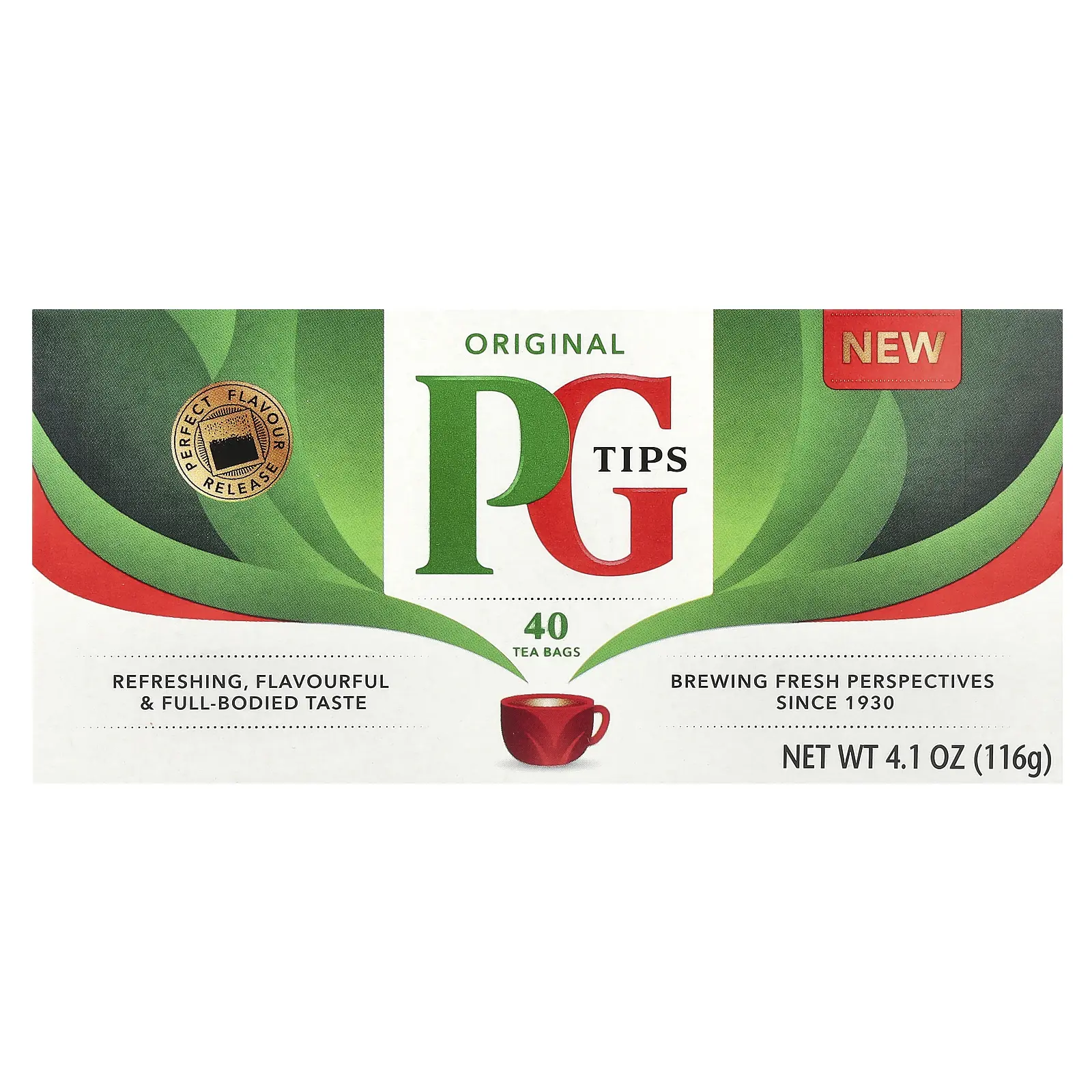 PG Tips Original Tea, 40 Tea Bags, 4.1 oz (116 g)