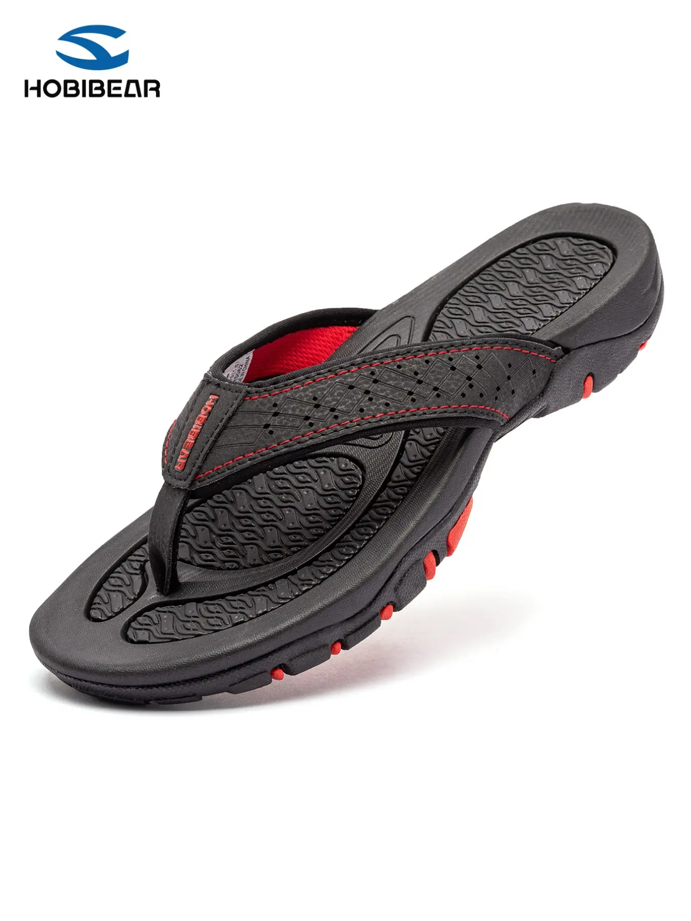 HOBIBEAR Summer Adult Outdoor Anti-Slip Wear-Resistant Sandals, Breathable Thick Sole Casual Beach Slippers, Non Slip Slides, Holiday Ready, Eva Material, Holiday Style, Footwear