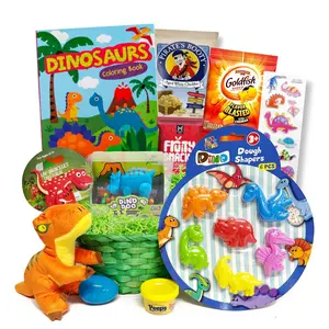 Dinosaur Easter Basket – Dino Gift Basket with Toys