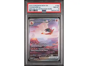 2023 Pokemon Scarlet and Violet 151 Special Illustration Rare Charizard Ex #199 PSA 8