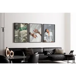 Black Woman Art, African American Art, Set of 3 Black Art, Minimalist Art, Printable Wall Art, African Art, Afro Art, Black Girl Art #379