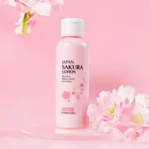 Japanese Cherry Blossom Moisturizing Hydrating Body Lotion, Natural Moisturizer Skin Care Cream, Face Lotion for Women