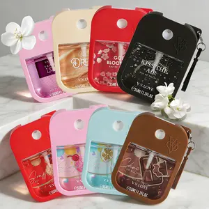 1.2 fl.oz / 4pcs Women's Eau de Parfum Gift Set, Vanilla Sweet Floral Fruity Fragrance, Long-lasting romantic scent, Portable travel fragrance Perfume charm for keys or bags, Perfect gift for girlfriend Christmas present