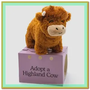 [PAU] Highland Cow Plush Doll Christmas Doll Decoration