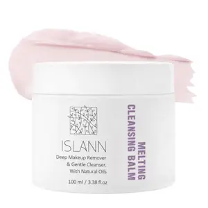 ISLANN Melting Cleansing Balm 3.4fl.oz/100ml - Clean Balm, Gentle Makeup Remover, Face Cleanser, Oil Based Cleanser, Natural Skincare with Botanical Aroma Oil, Vegan, For All Skin Types