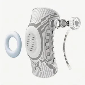 Adjustable Compression Knee Brace with Dial, Breathable Knee Support Sleeve for Sports, Running & Daily Activities