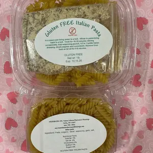 Gluten Free Italian Pasta Kit - 1 lb - Includes Pasta, Oregano, Garlic, Salt - Perfect for Easy Cooking