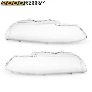 Clear Headlight Lens Covers Fit For 2000-2003 BMW 5 Series E39 Facelift Left+Right