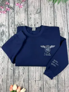 Shatter Me Embroidered Sweatshirt, Aaron Warner Shatter Me 45 Sector CCR Uniform Embroidered Sweatshirt, BookTok Merch, Bookish Merch